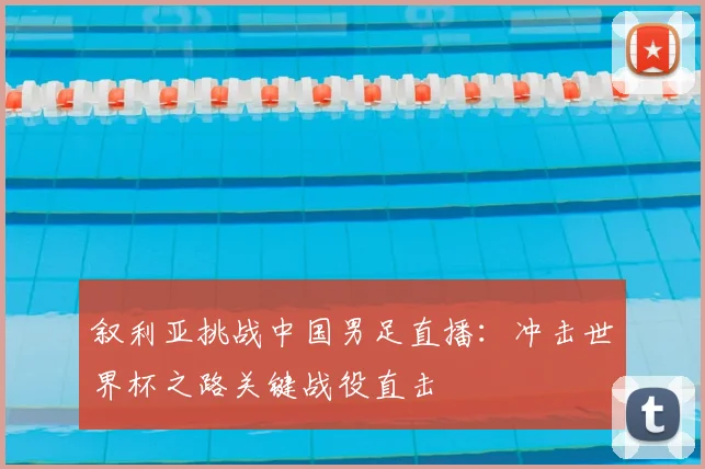 叙利亚挑战中国男足直播：冲击世界杯之路关键战役直击